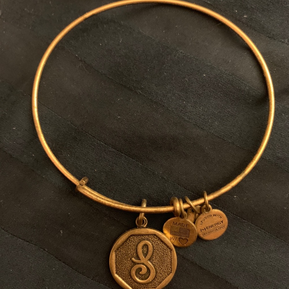 Alex and Ani “S” charm bracelet